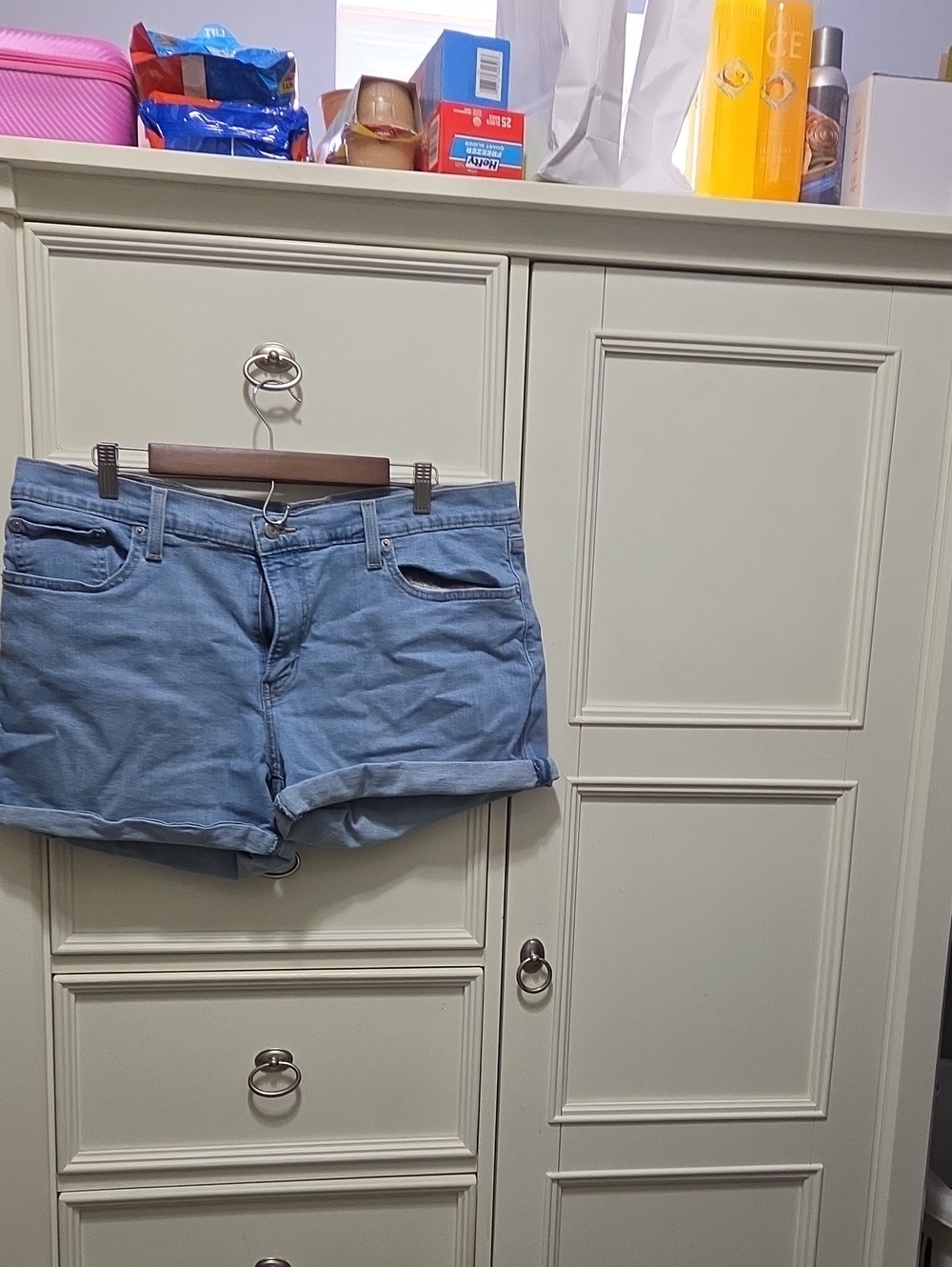 Levis Light Blue Women's Denim Shorts